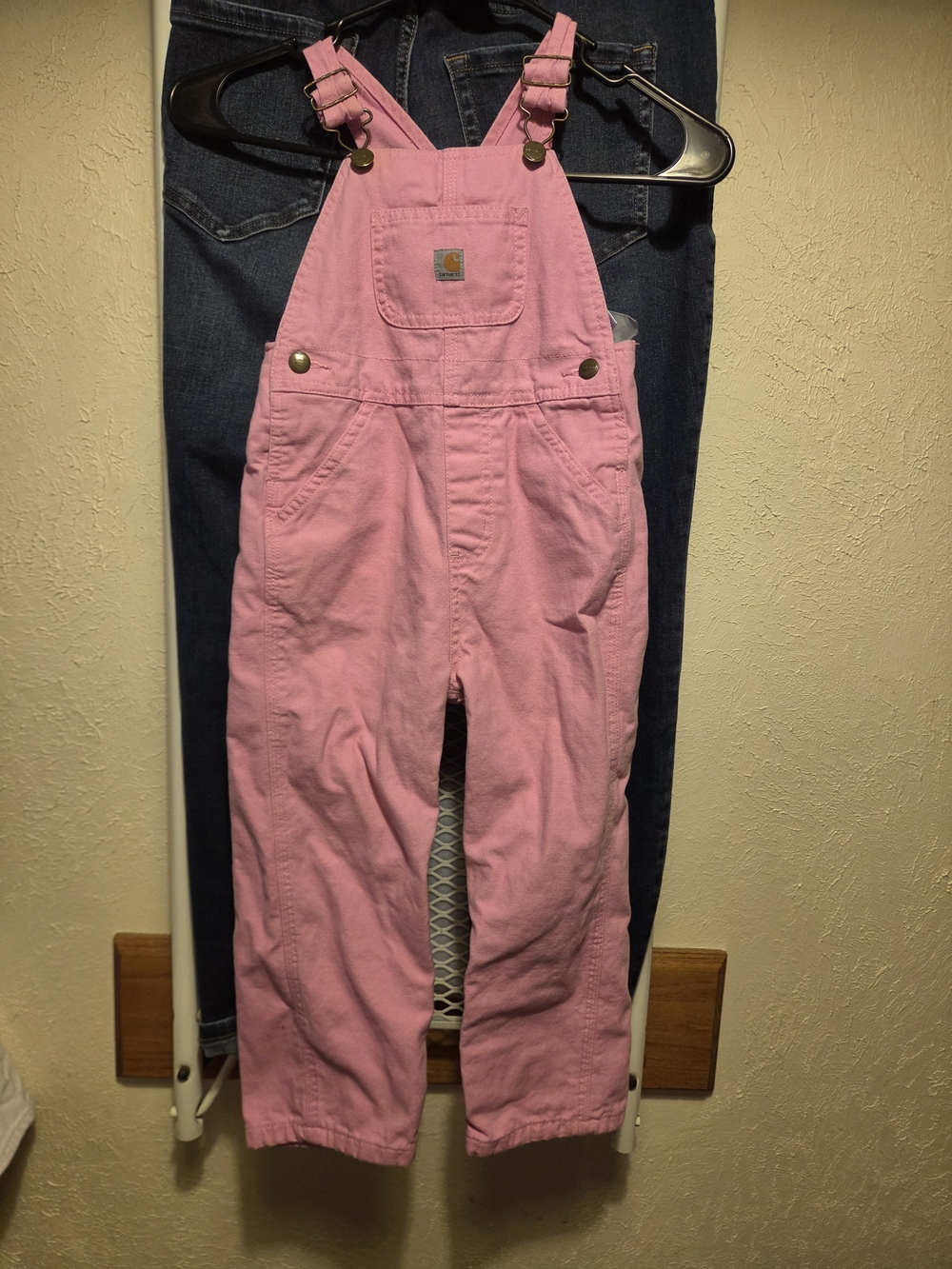 Carhartt Pink Girls' Cotton Bib Overalls